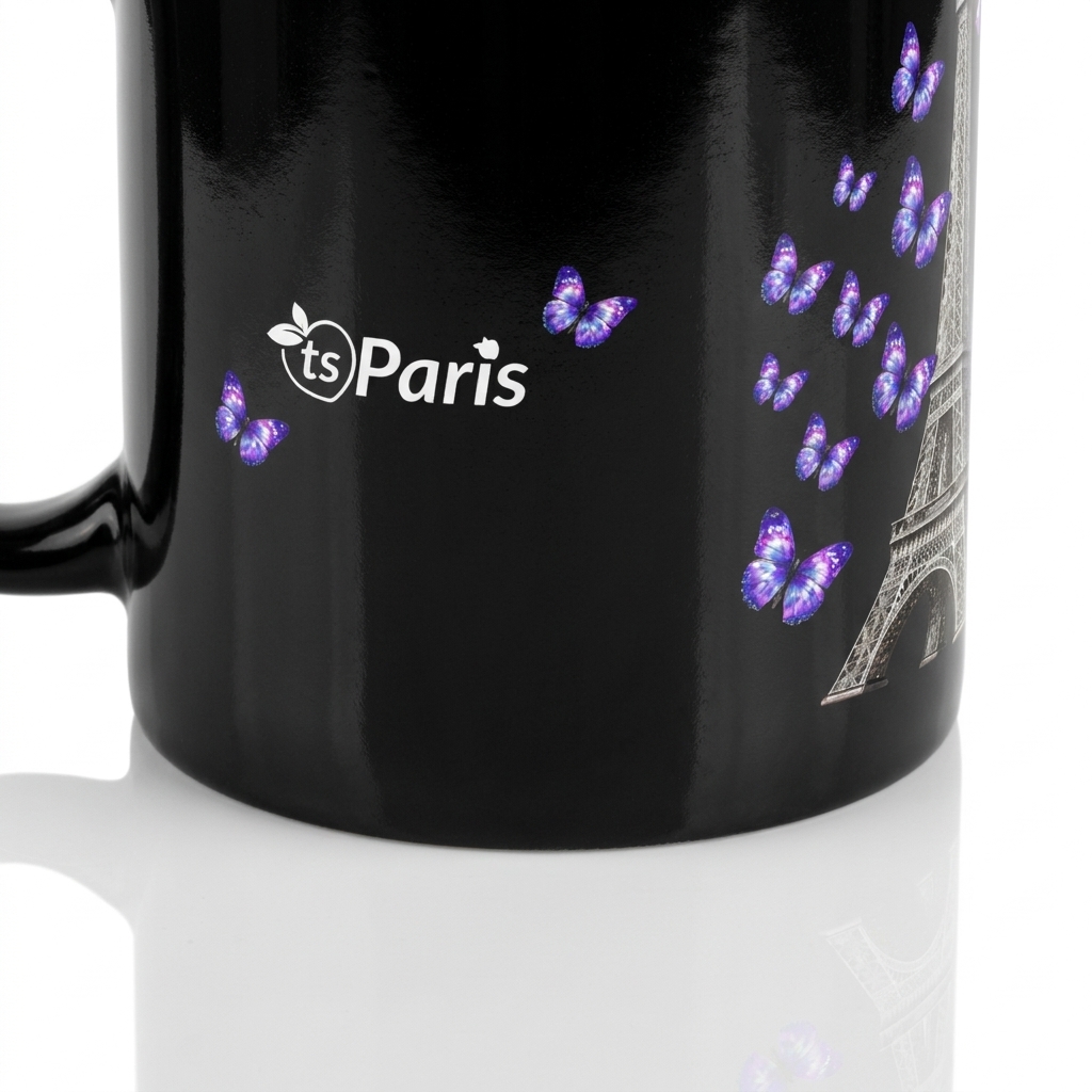 tsgabrielle® • Paris - La Tour Eiffel • Mug brillant • Noir • Céramique • 2 Tailles - Black - View 8