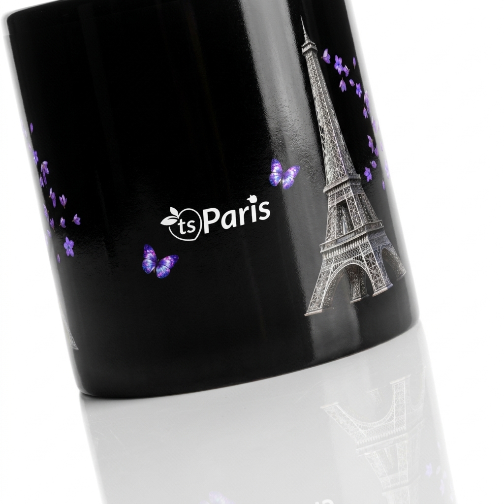 tsgabrielle® • Paris - La Tour Eiffel • Mug brillant • Noir • Céramique • 2 Tailles - Black - View 7