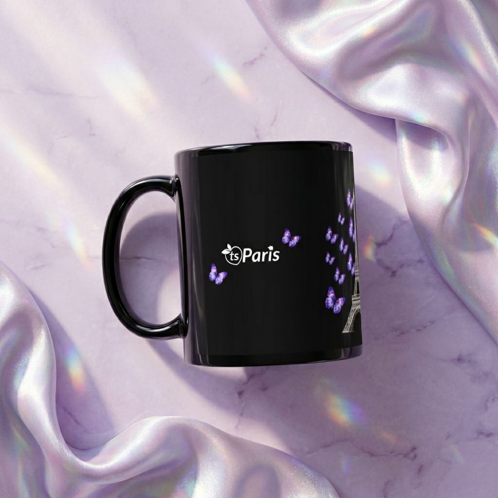 tsgabrielle® • Paris - La Tour Eiffel • Mug brillant • Noir • Céramique • 2 Tailles - View 6