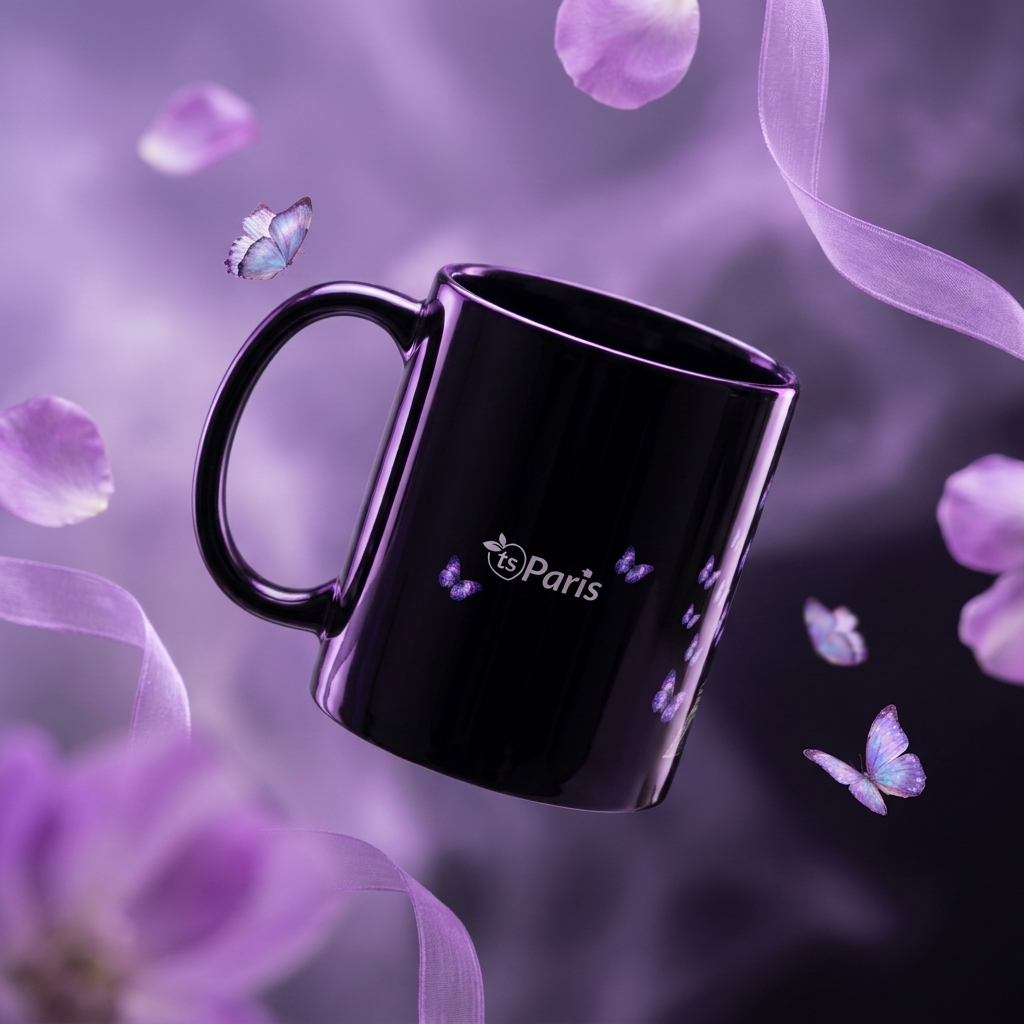 tsgabrielle® • Paris - La Tour Eiffel • Mug brillant • Noir • Céramique • 2 Tailles - View 9