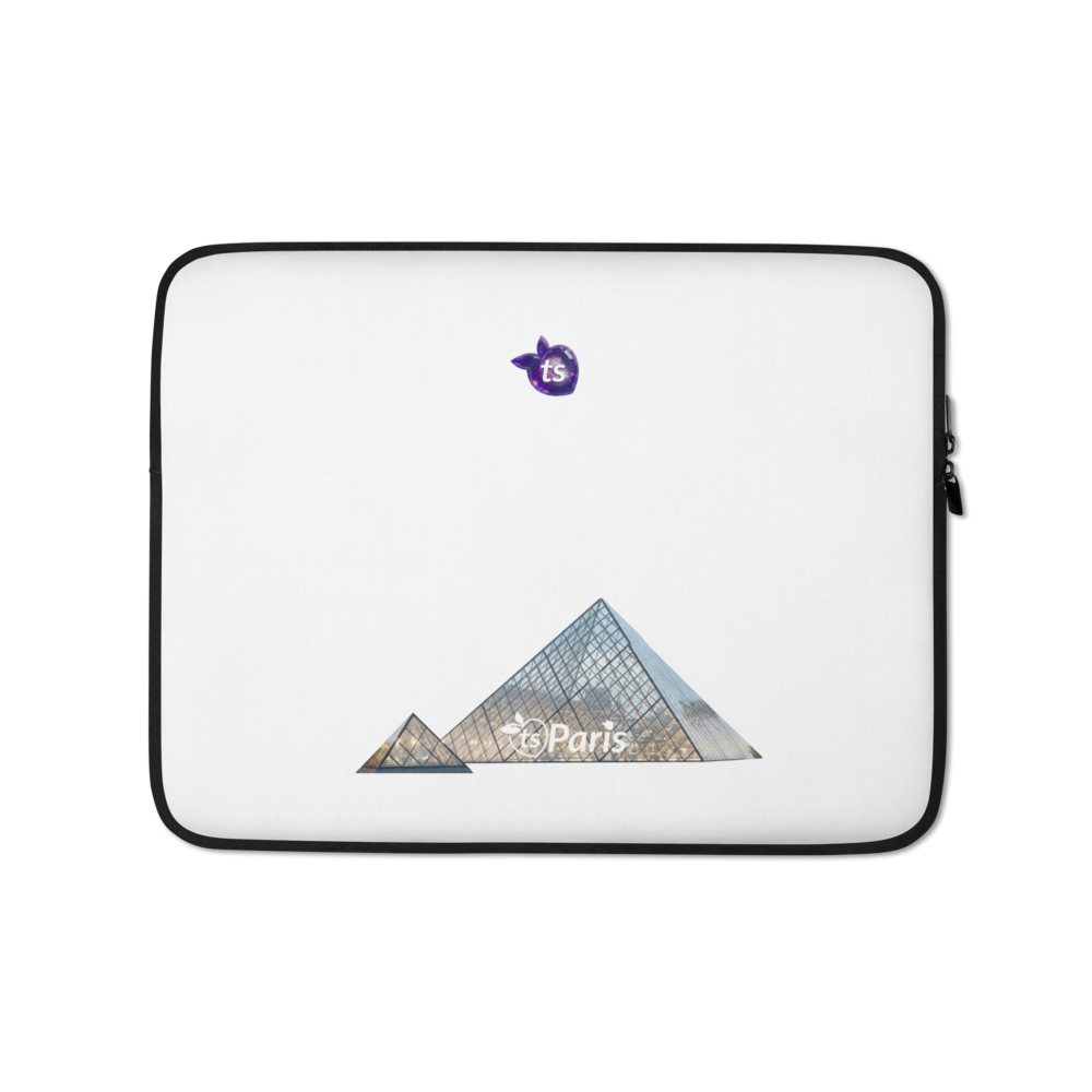 tsgabrielle® • Paris - La Pyramide du Louvre • Étui pour ordinateur portable • 2 tailles - 13" et 15"