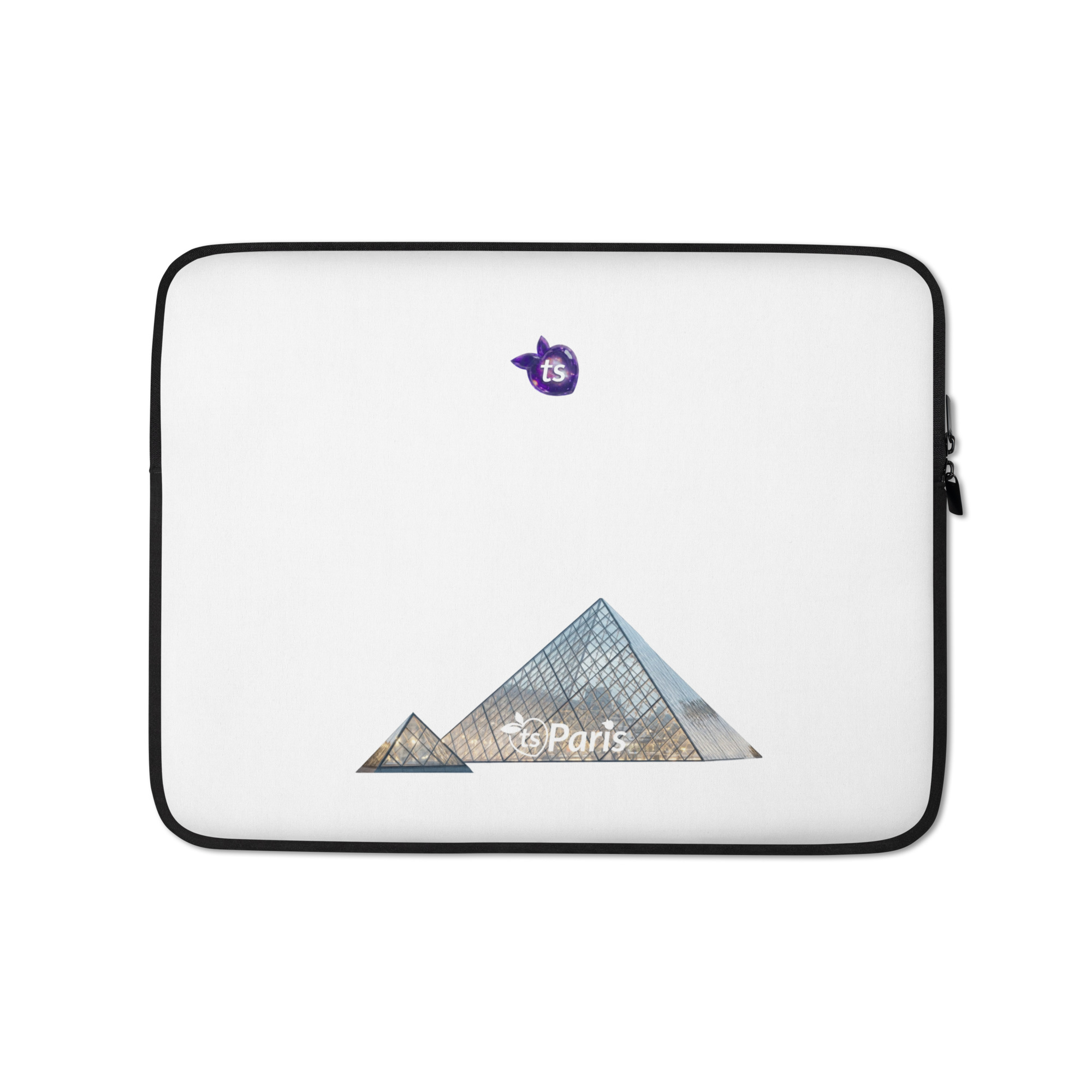 tsgabrielle® • Parijs - De Louvre-Piramide • Laptophoes • 2 Maten - 13" en 15" - De Franse Trans-Touch