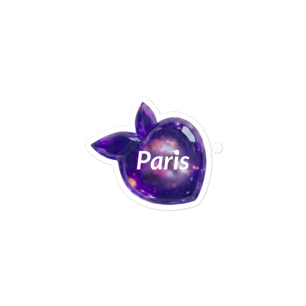 tsgabrielle® • Paris • Autocollant • Sans bulles • Taille unique