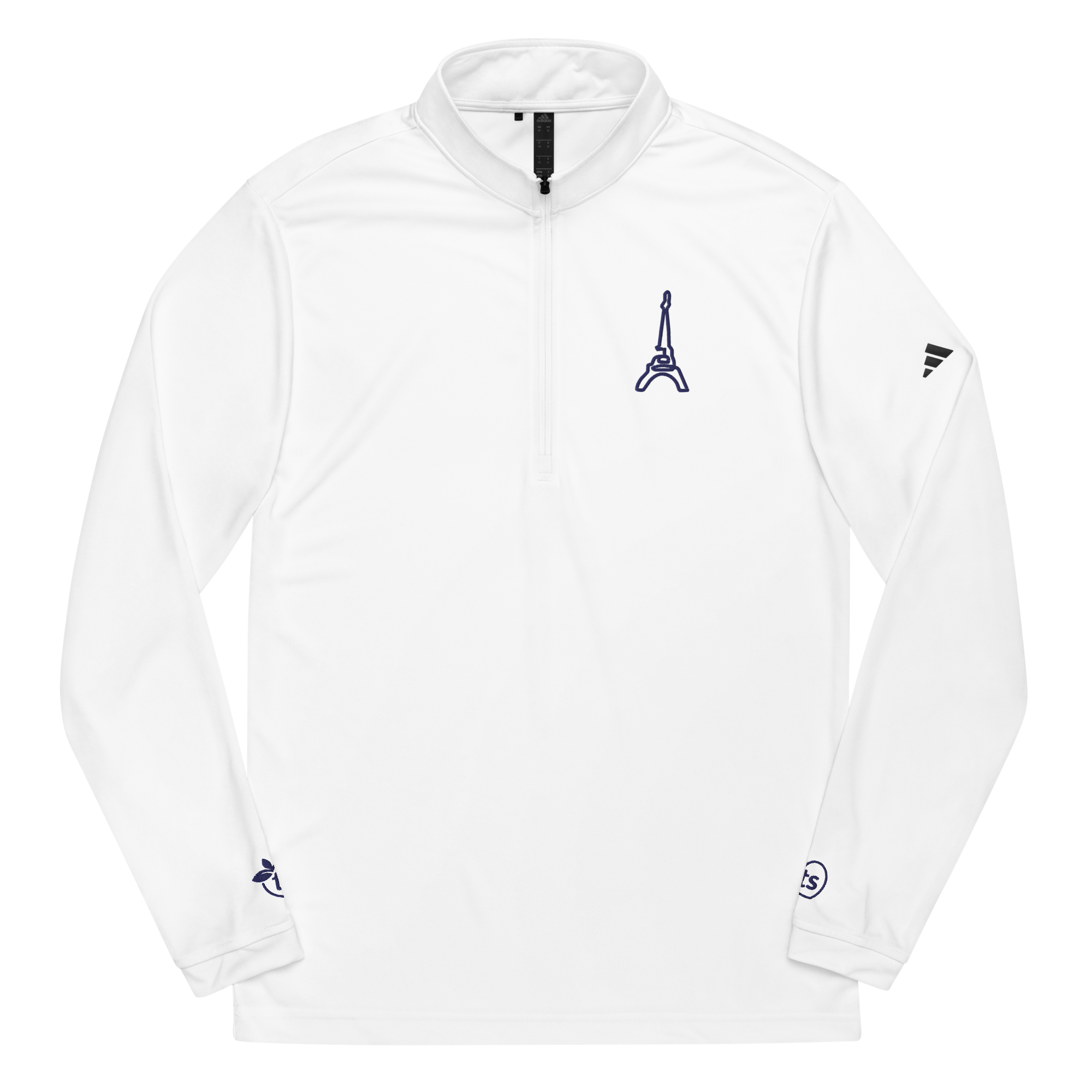 adidas® by tsgabrielle® • Homme • Paris - La Tour Eiffel • Pullover à fermeture quart de tour • Blanc