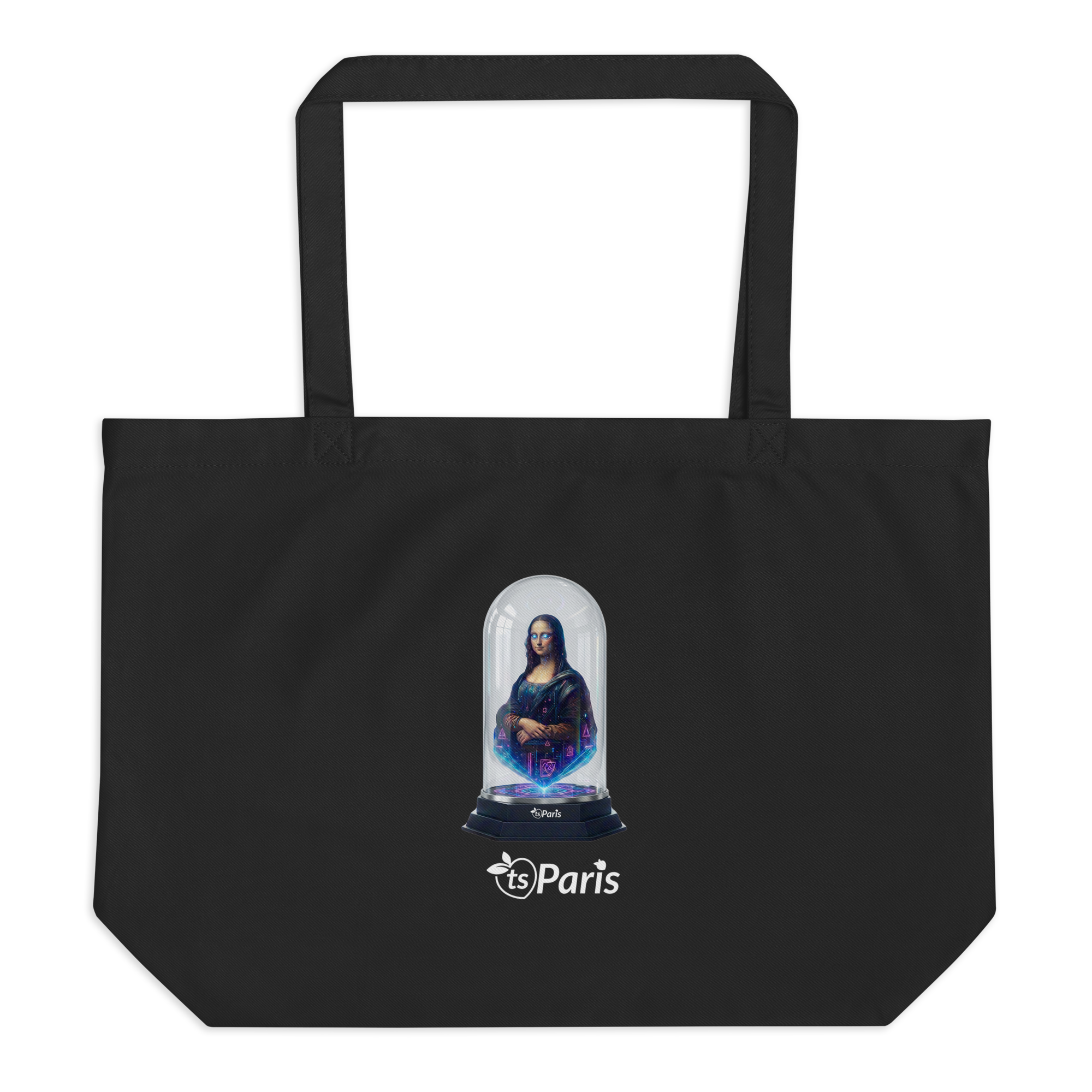 tsgabrielle® • Paris - Da Vinci • Grand Sac Fourreau • Noir • Coton Bio
