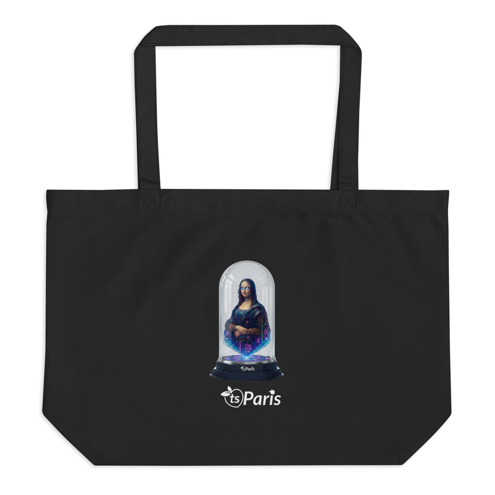 tsgabrielle® • Paris - Da Vinci • Grand Sac Fourreau • Noir • Coton Bio