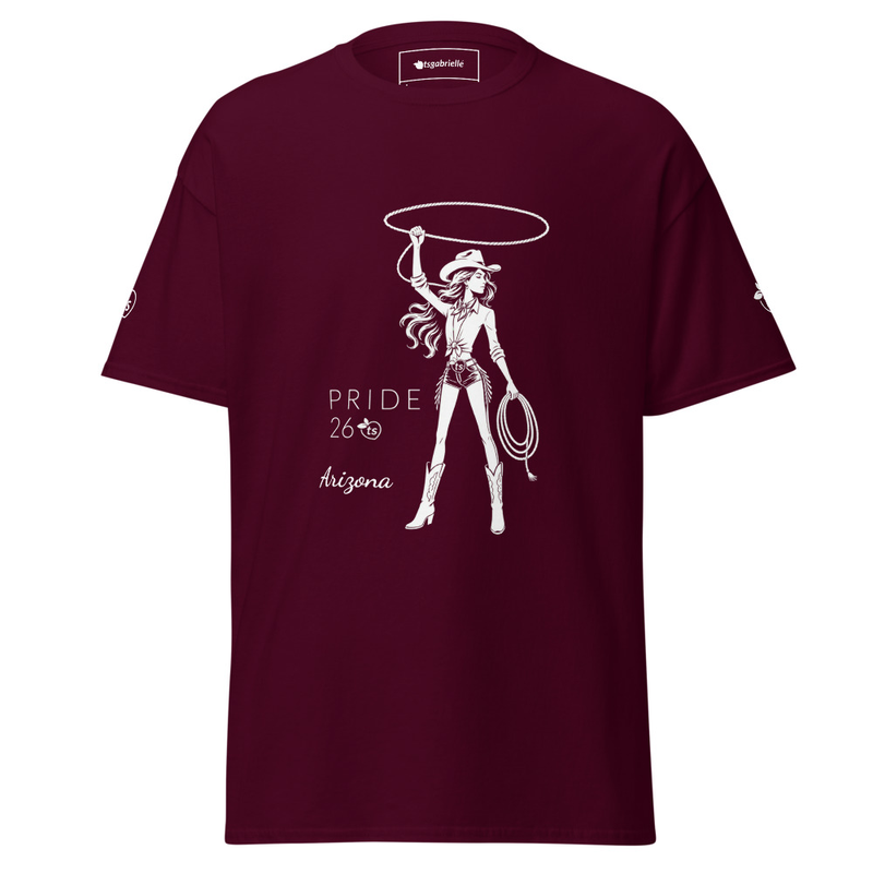 tsgabrielle® • Sélection Masculine • Pride 26 - Arizona • T-shirt Classique • 14 Couleurs - Maroon - View 14