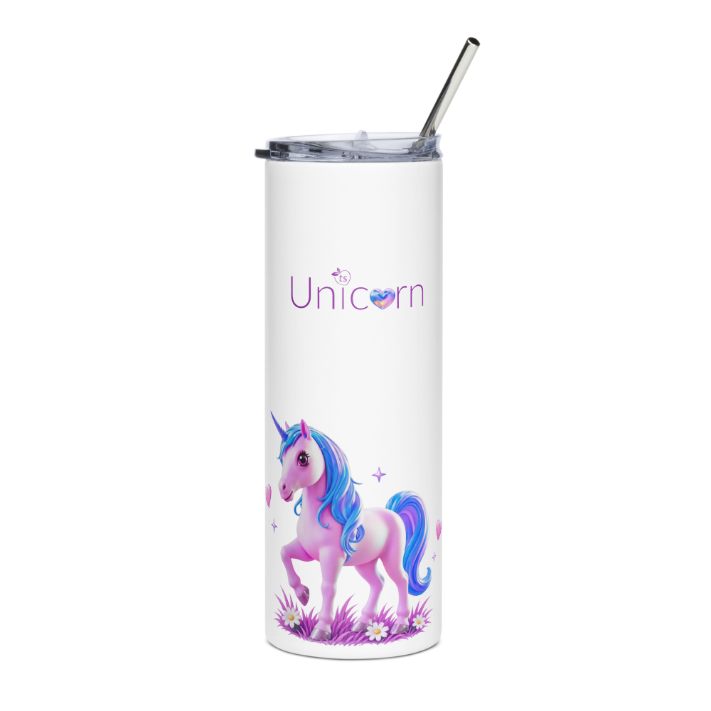 tsgabrielle® • Unicorn - Seraphina • Gobelet • Acier inoxydable • Blanc • 20 oz
