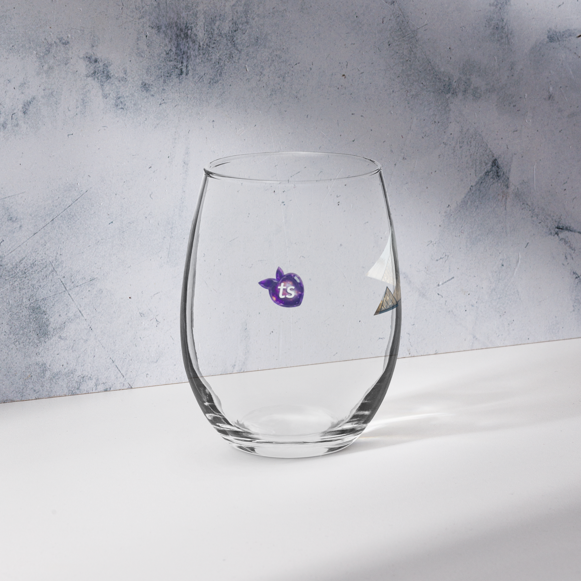 tsgabrielle® • Paris – La Pyramide du Louvre • Verre à vin sans pied • 15 oz - View 14