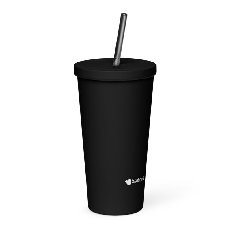tsgabrielle® • Tumbler • Acier inoxydable • Noir • 590 ml