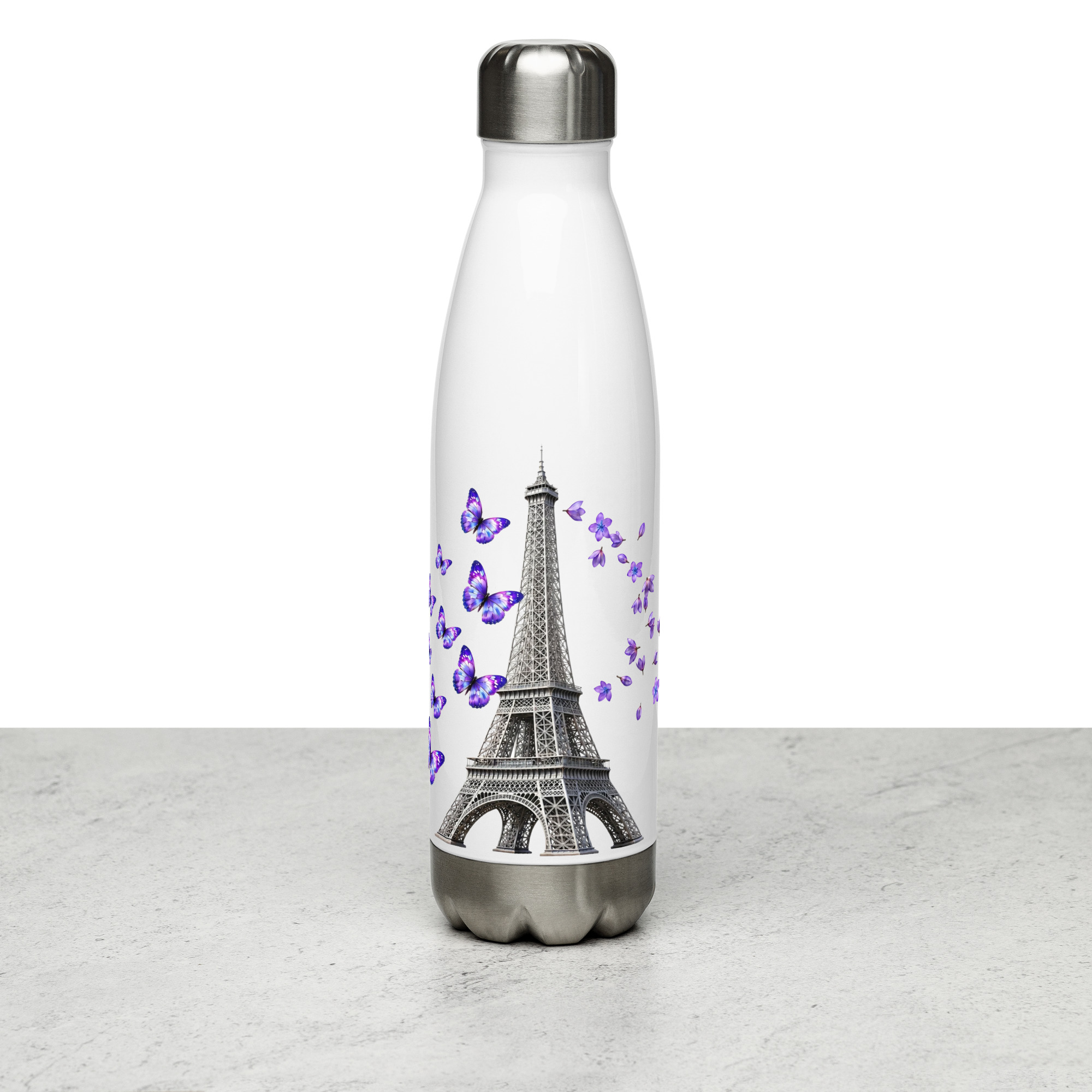 tsgabrielle® • Parijs - De Eiffeltoren • Waterfles • Wit • Roestvrij Staal • 17 oz - View 7