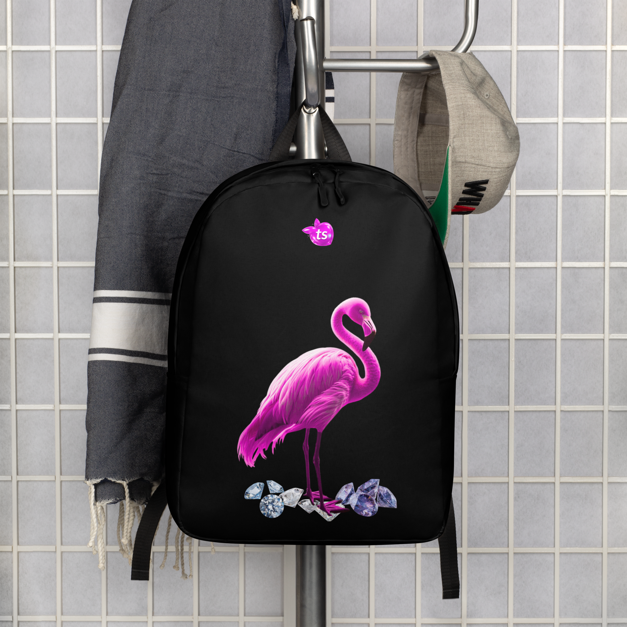 tsgabrielle® • Flamant Roze • Minimalistische Rugzak • Zwart - View 9