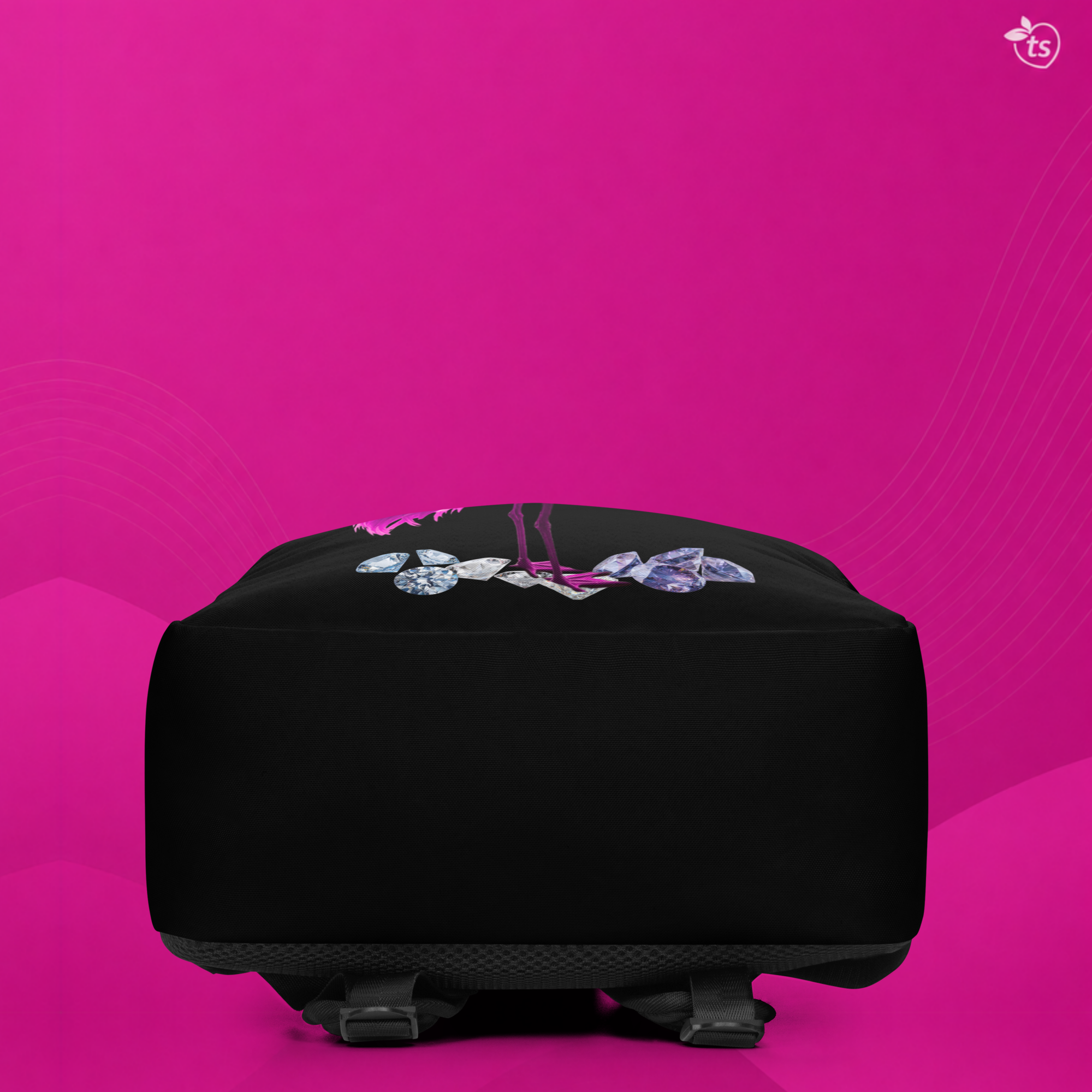 tsgabrielle® • Flamant Roze • Minimalistische Rugzak • Zwart - View 8
