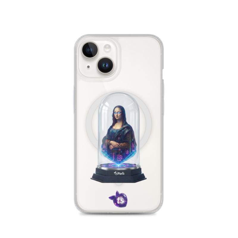 tsgabrielle® • Paris - Da Vinci • Étui compatible avec iPhone® • Transparent • MagSafe® • Derniers modèles