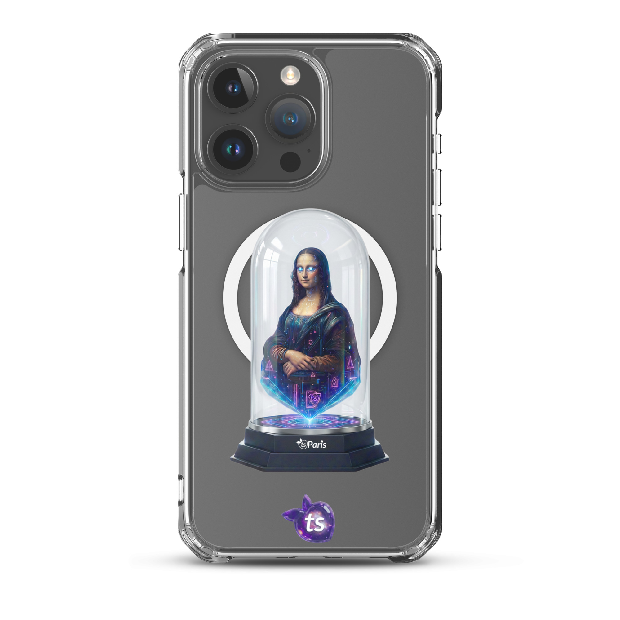 tsgabrielle® • Parijs - Da Vinci • Hoesje voor iPhone® • Transparant • MagSafe® • Nieuwste modellen