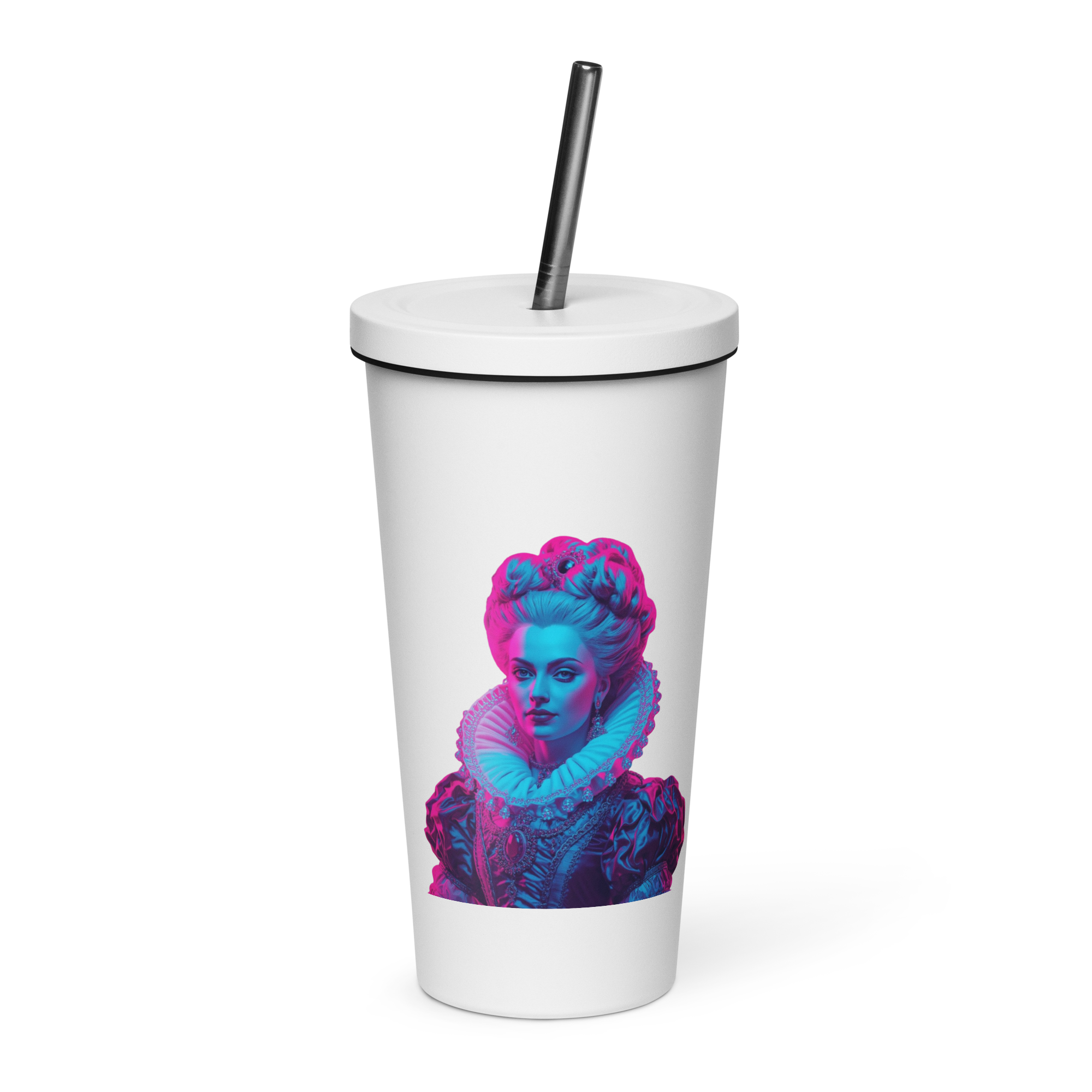 tsgabrielle® • Paris - Marie Antoinette • Tumbler • Acier inoxydable • Blanc • 20 oz