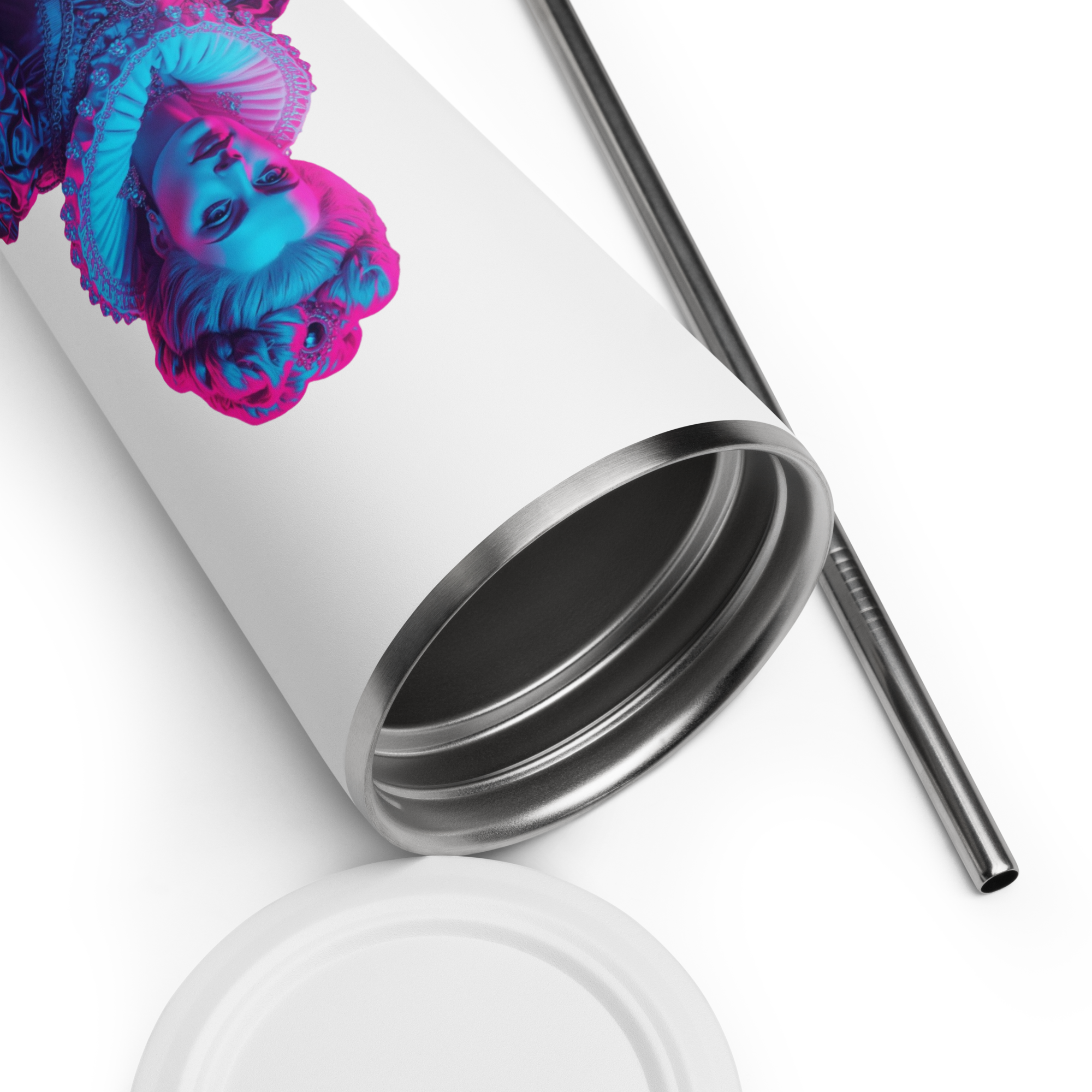 tsgabrielle® • Parijs - Marie Antoinette • Tumbler • Roestvrij staal • Wit • 20 oz - View 7