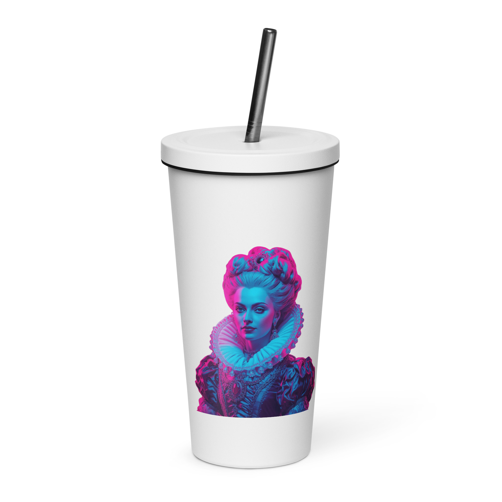 tsgabrielle® • Paris - Marie Antoinette • Tumbler • Acier inoxydable • Blanc • 20 oz