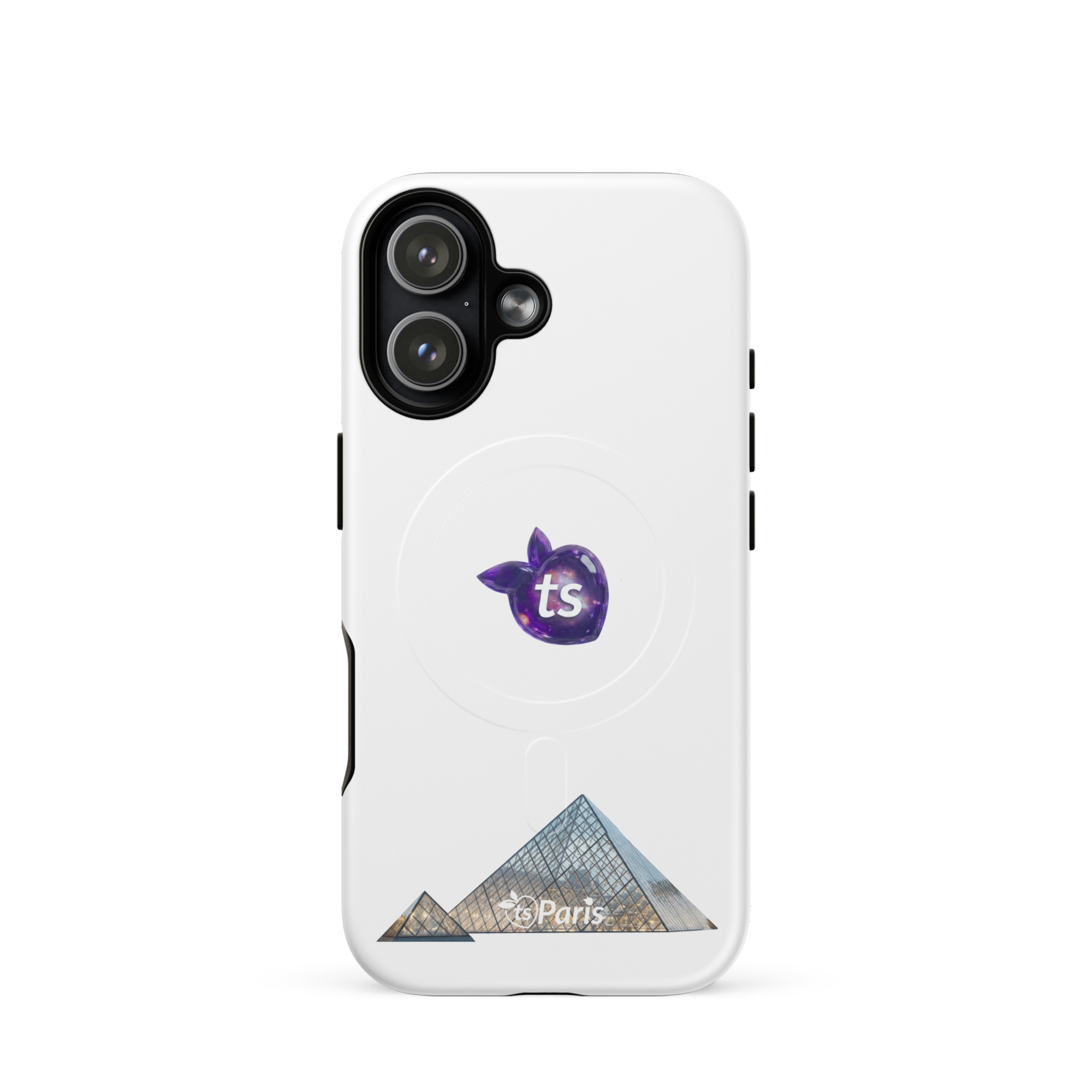 tsgabrielle® • Paris - La Pyramide du Louvre • Coque Résistante • MagSafe® • Compatible avec iPhone® • Derniers Modèles