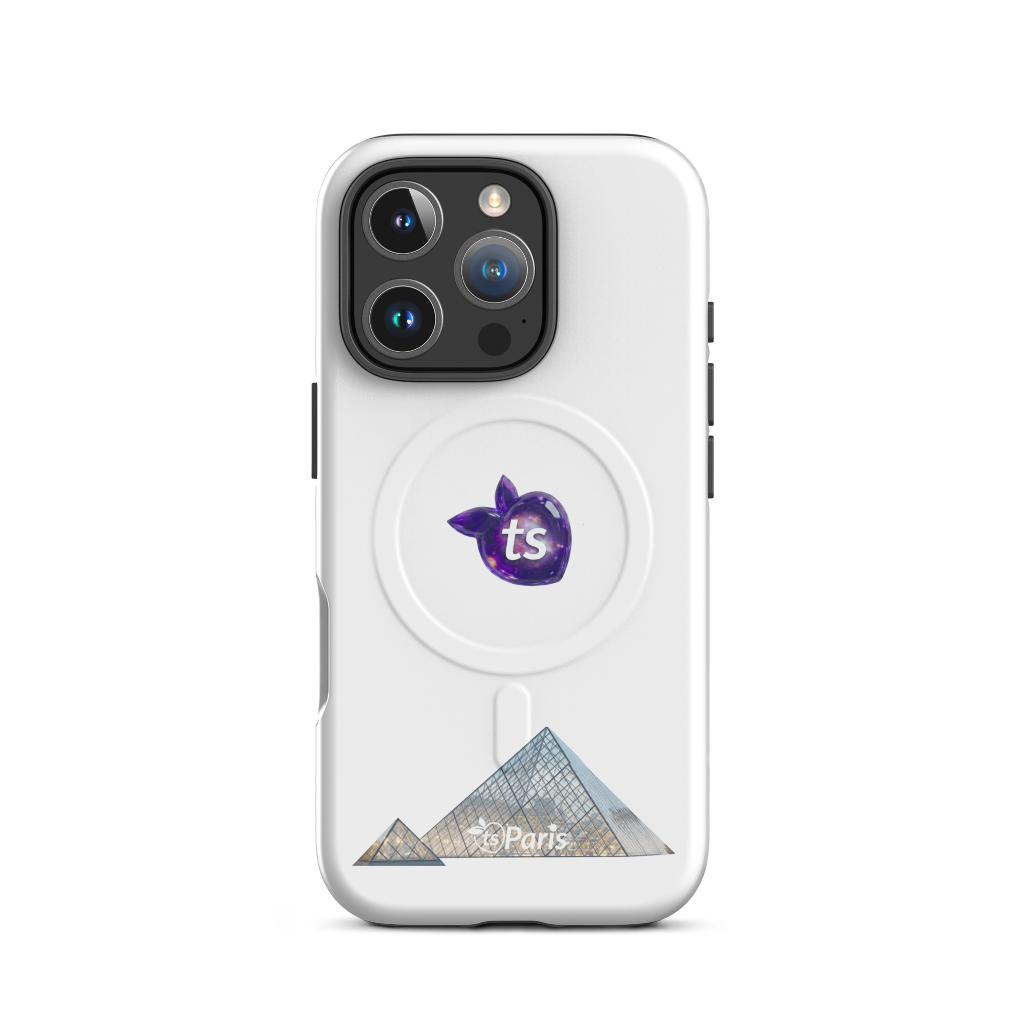 tsgabrielle® • Parijs - De Louvre-Piramide • Stevige Hoes • MagSafe® • Compatibel met iPhone® • Nieuwste Modellen