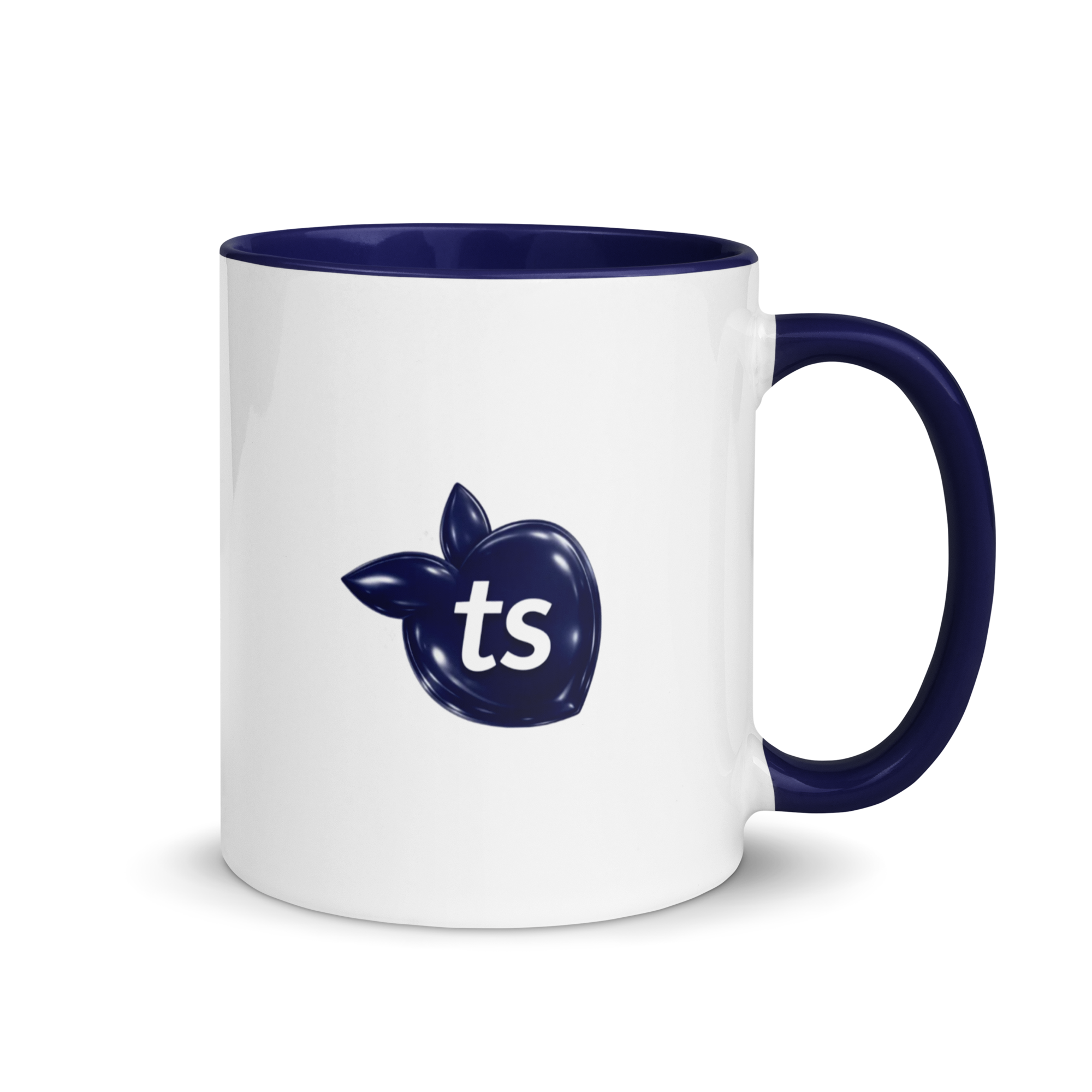 tsgabrielle® • Mug à intérieur bleu foncé • Céramique • 11 oz